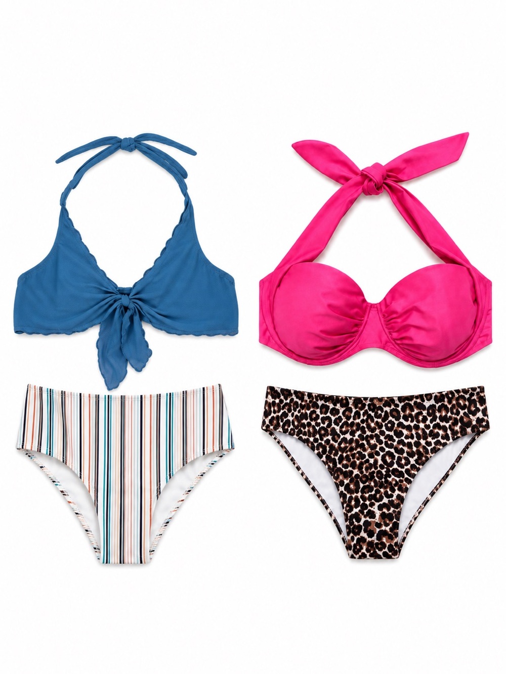 4 Piece Bundle Smart & Sexy SHEIN Be Creative Bikini Swimwear – Size XL/0X EUC
